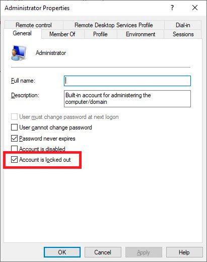 account locked